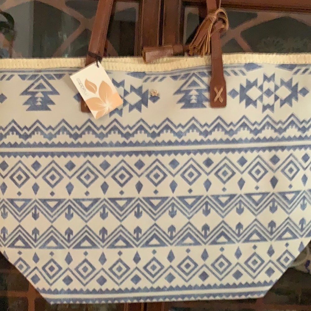 Cappeli tote bag leather & canvas